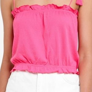 Topshop Camisole with Tassel Ties